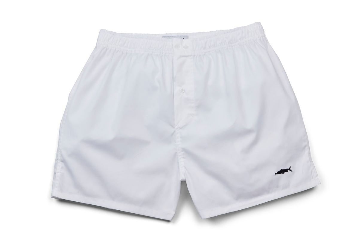 Premium Cotton Slim Fit White Boxer Shorts Fleet London – Fleet